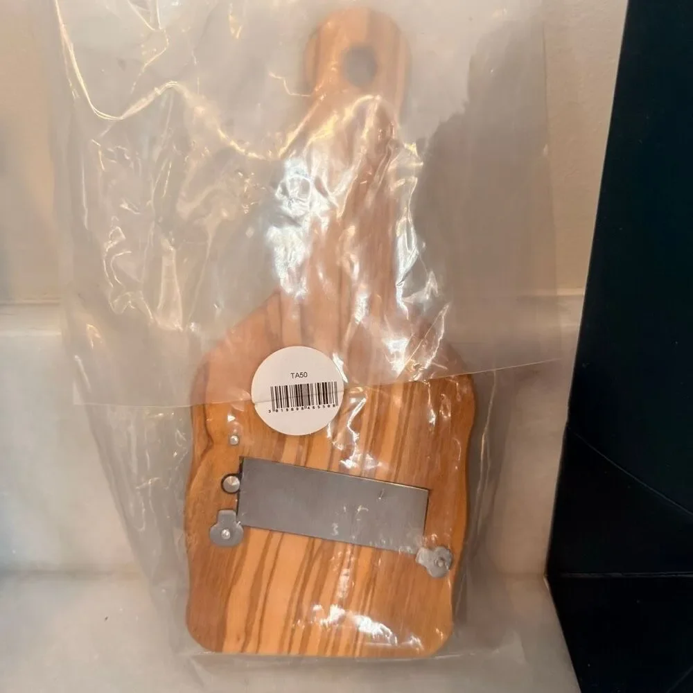NWT Petrossian La Truffe Wooden Truffle Shaver with Gift Bag Tan OS